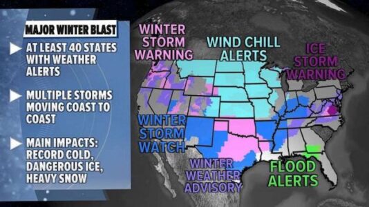 Historic winter storm heads to Texas, vaccine appointments cancels in Austin: Latest