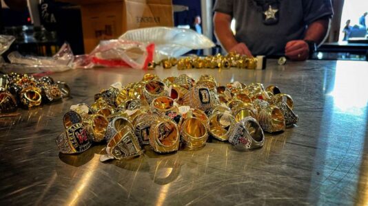 Homeland Security busts $44 million worth of counterfeit sports goods ahead of Super Bowl LV