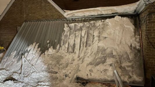 Woman trapped for 10 hours under collapsed backyard awning in frigid weather lucky to be alive