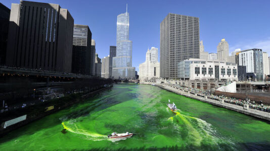 Chicago limits St. Patrick’s Day celebrations but continues river dyeing tradition