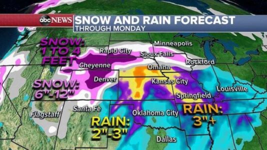 Winter storm could bring multiple feet of snow to Denver