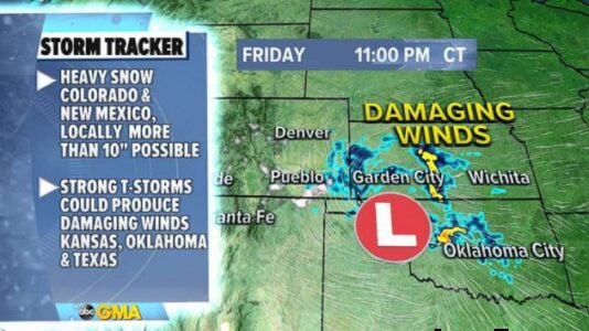 Hail and snow hit Southern California, Northeast sees another cold blast