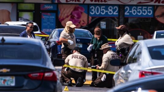Grieving dad of Florida mass shooting victim interrupts news conference
