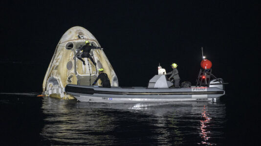 NASA-SpaceX mission crew splash down in Gulf of Mexico, return home from International Space Station