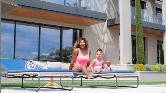 Serena Williams matches with daughter Olympia and her doll in adorable photo