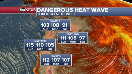 ‘Astounding’ record-high temperatures bake Pacific Northwest