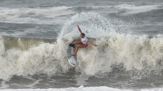American Carissa Moore rides a wave to Olympic history