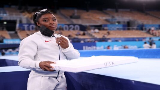 Simone Biles withdraws from vault, uneven bars competitions