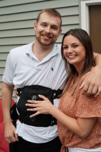 Paralyzed man uses exoskeleton suit to get down on knee to propose to girlfriend