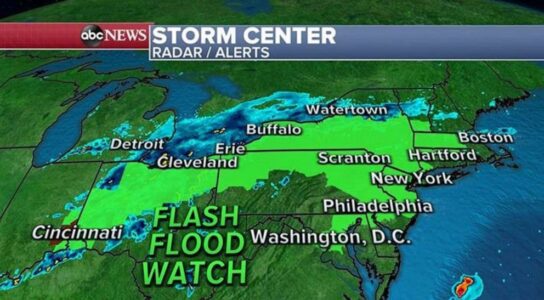 Over 55 million Americans at risk for flash flooding this weekend