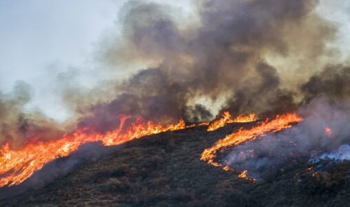 Evacuations ordered as Tumbleweed Fire spreads in Southern California