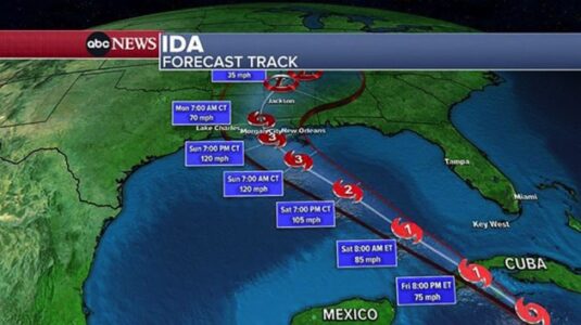 Ida strengthens into Category 2 hurricane: Latest forecast