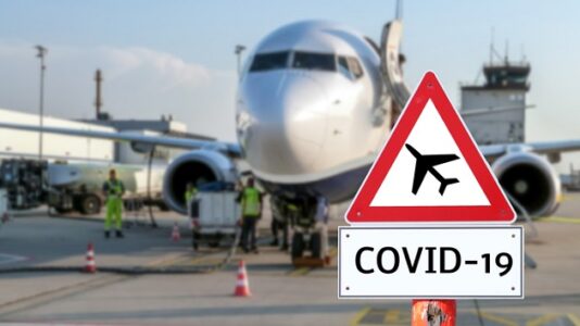 Police officers line tarmac as fellow officer flown out-of-state for COVID-19 treatment