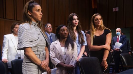 Gymnasts call on Congress to dissolve US Olympics board over Larry Nassar case