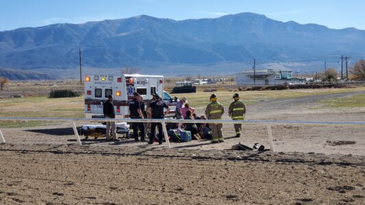 Person Hospitalized After Horse Goes Over Railing