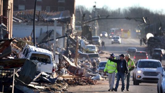Strong storm system sparks rare December tornado in Midwest