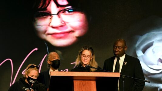 Funeral held for teen killed by police in dressing room