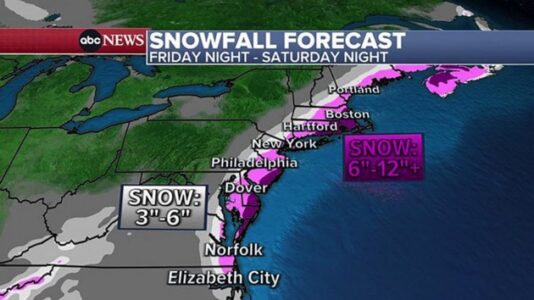 East Coast braces for snow storm: Latest path