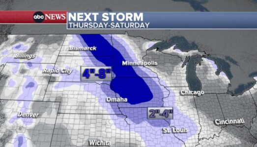 New winter storm headed toward Midwest, moving into Northeast by early next week