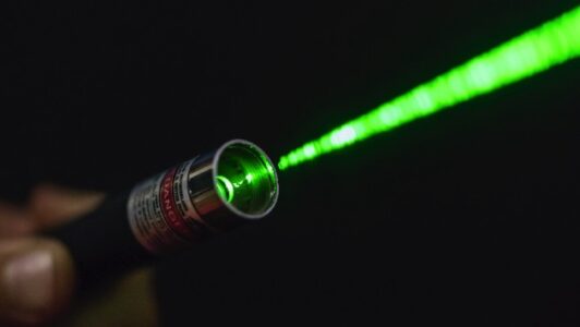 Laser temporarily blinds medical helicopter crew member