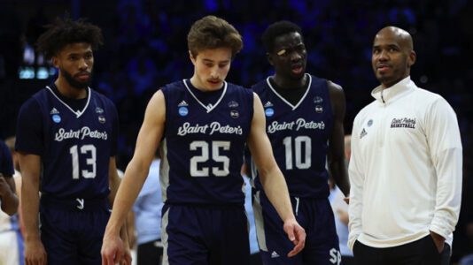 Underdog Saint Peter’s ends unprecedented March Madness run with Elite Eight loss