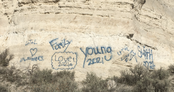 Vandalism at Fishlake National Forest