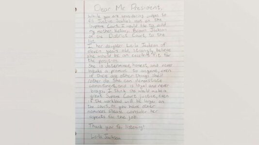 Judge Ketanji Brown Jackson’s daughter once asked Obama to put her mom on the high court