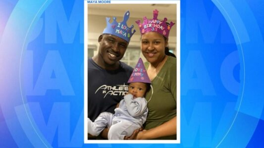WNBA star Maya Moore has baby with now-husband she helped free from prison
