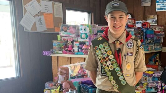 Boy Scout buys over $11,000 in Christmas gifts for kids in foster care, shelters