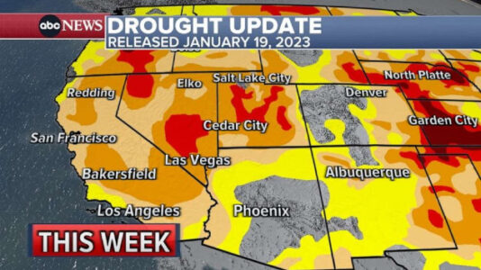 ‘Extreme’ drought completely eliminated in California; Colorado River Basin lags behind