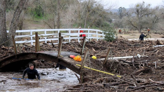 Search continues for 5-year-old boy swept away by floodwaters in storm-hit California