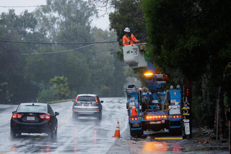More than 33,000 without power as storm slams into California