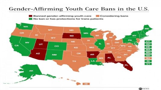 Map: Where gender-affirming care is being targeted in the US