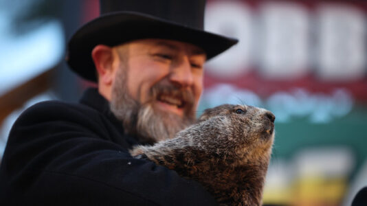 Punxsutawney Phil sees his shadow, predicts six more weeks of winter