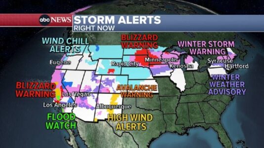 Power outages top one million as 25 states face monster winter storm