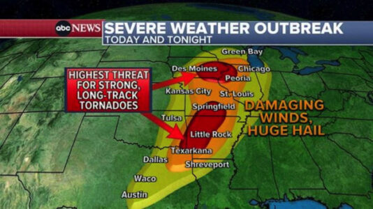 Tornado outbreak in forecast days after severe storms killed dozens