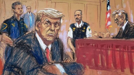 ‘A lot of expression’: Courtroom sketch artist Jane Rosenberg talks drawing Trump at his arraignment