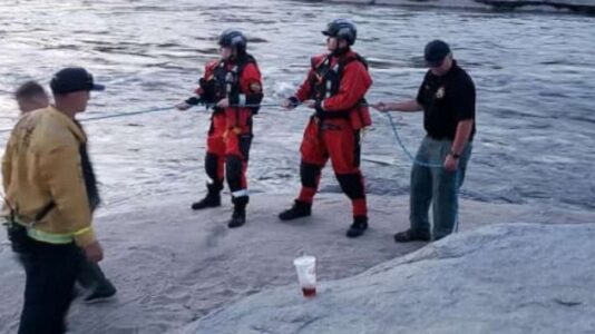 Man and child rescued, one adult missing on California river
