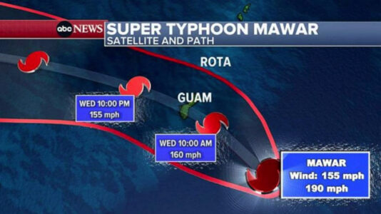 Super Typhoon Mawar set to hit Guam as potentially ‘catastrophic’ storm