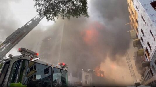 Two construction workers killed in massive fire at Charlotte site