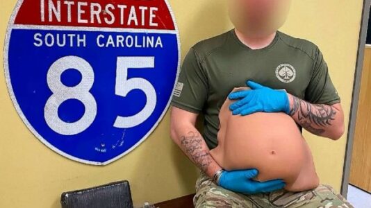 Man, woman arrested after 3 pounds of cocaine falls from fake pregnancy belly: Sheriff