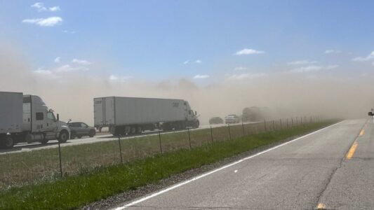Six people killed, dozens injured as dust storm causes major car crash in Illinois