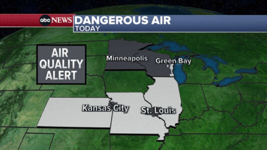 Canadian wildfires prompt more air quality alerts in US midwestern states
