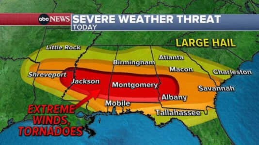 South braces for severe weather, dangerous heat: Latest forecast