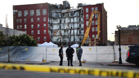 Demolition underway at site of deadly Iowa apartment building collapse
