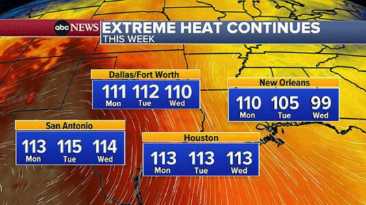 Deadly tornado tears through Mississippi as record-breaking heat bakes the South