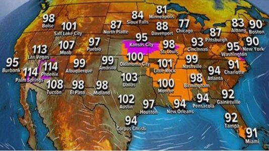More than 110 million Americans across 29 states on alert for dangerous heat