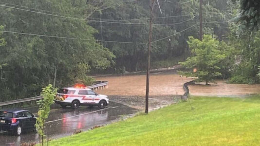 Divers poised to search for children washed away in Pennsylvania flash flood