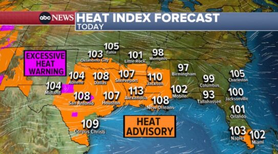Life-threatening heat baking the West and Southeast: Latest forecast