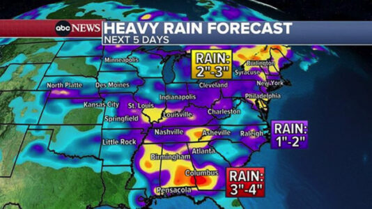 Storms spawning tornadoes in America’s Heartland head for East Coast: Latest forecast